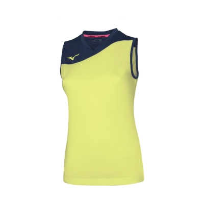 Mizuno Authentic Myou NS Shirt Femme Jaune fluo