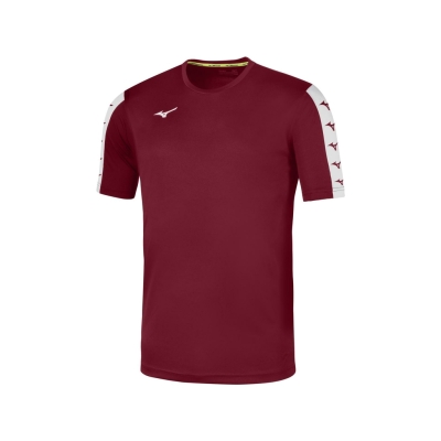 Mizuno Nara Tee Homme Bordeaux