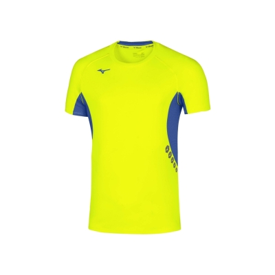 Mizuno Premium Jpn Tee Homme Jaune fluo