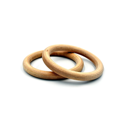 Fit&rack Anneaux Gymnastiques Bois D28mm   Vendu par paire SANS sangle 