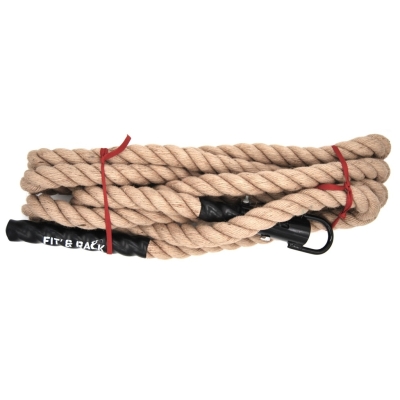 Fit&rack CORDE À GRIMPER CLIMBING ROPE - 3.30 À 6 M (4M80) Marron
