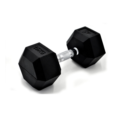 Fit&rack HALTÈRE HEXAGONALE 15 KG Noir