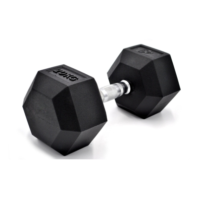 Fit&rack HALTÈRE HEXAGONALE 20 KG Noir