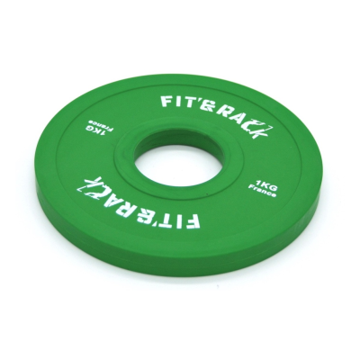 Fit&rack DISQUE ADDITIONNEL - COMPÉTITION (1.00 KG - VERT) Vert