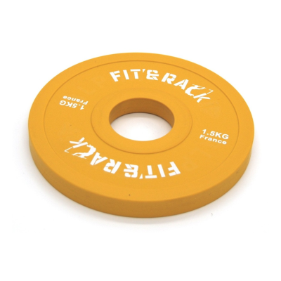 Fit&rack DISQUE ADDITIONNEL - COMPÉTITION (1.50 KG - JAUNE) Jaune