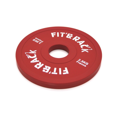 Fit&rack DISQUE ADDITIONNEL - COMPÉTITION (2.50 KG - ROUGE) Rouge