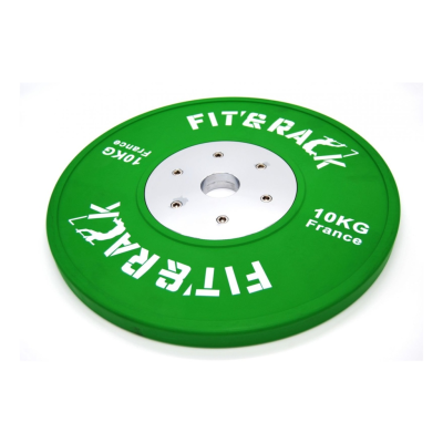 Fit&rack DISQUE OLYMPIQUE - COMPÉTITION 2.0 (10 KG - VERT) Vert