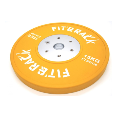 Fit&rack DISQUE OLYMPIQUE - COMPÉTITION 2.0 (15 KG - JAUNE) Jaune