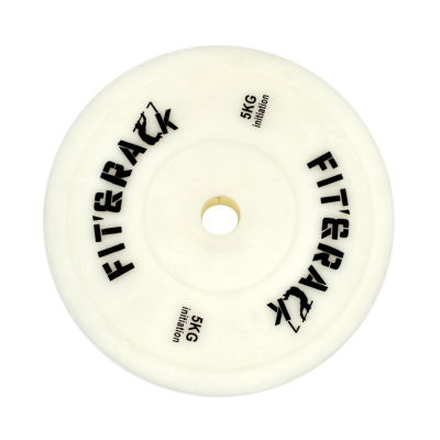 Fit&rack DISQUE OLYMPIQUE 5 KG - KIDS & INITIATION Blanc