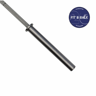 Fit&rack BARRE OLYMPIQUE 20KG - POWERLIFTING - CHROME 