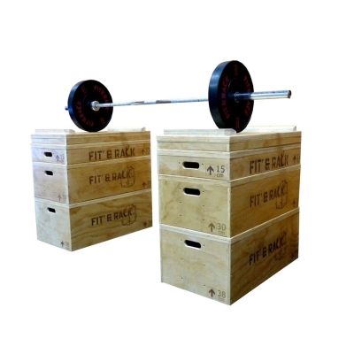 Fit&rack PLOTS DE JETÉ - HALTÉROPHILIE (VENDU PAR PAIRE) Marron