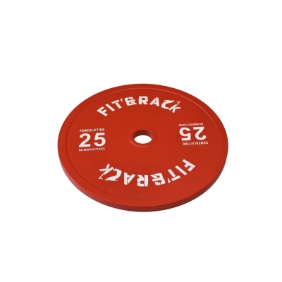 Fit&rack POIDS OLYMPIQUE 25KG - POWERLIFTING - ROUGE 