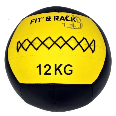 Fit&rack WALL BALL - COMPÉTITION (12 KG) Noir