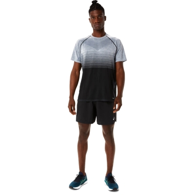 Asics SEAMLESS SS TOP Homme Blanc et noir