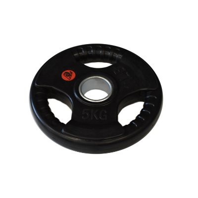Fit&rack POIDS OLYMPIQUE AVEC POIGNEES - MUSCULATION 5 KG 