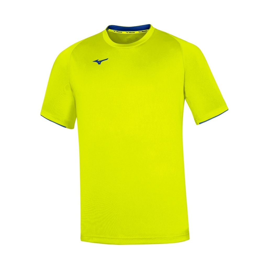 Mizuno Core Short Sleeve Tee Homme Jaune fluo