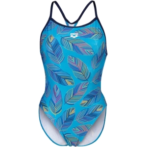 Arena Falling Leaves Swimsuit Booster Back Femme Turquoise